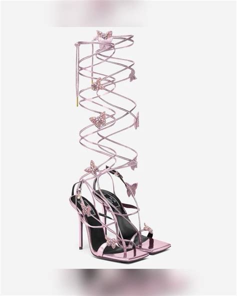 dua lipa x versace heels